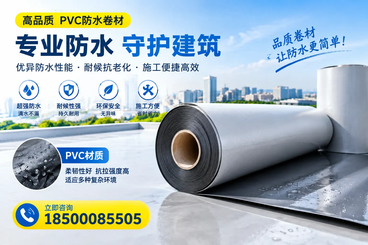 PVC防水卷材的安全性分析，眉山居民需了解的知识